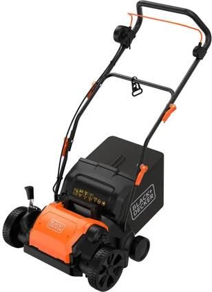 BLACK+DECKER Verticuteerder 1200w Werkbreedte 30cm Oppervlak 300m² Opvangzak 35l