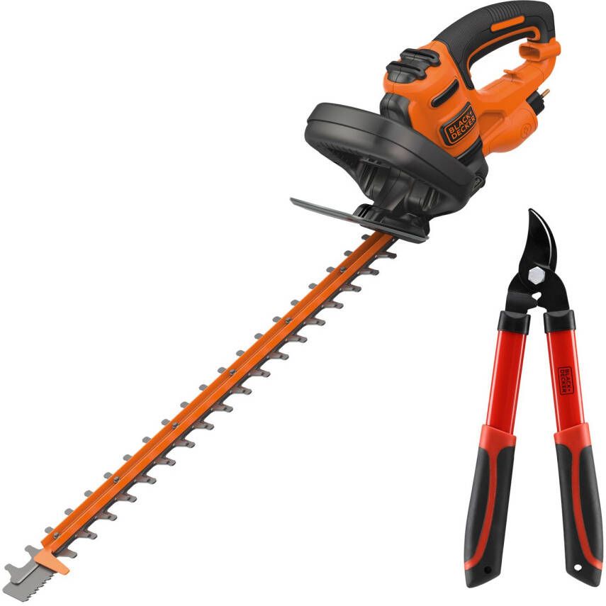 BLACK+DECKER Elektrische Heggenschaar Behts401kit-qs 500w + Snoeischaar