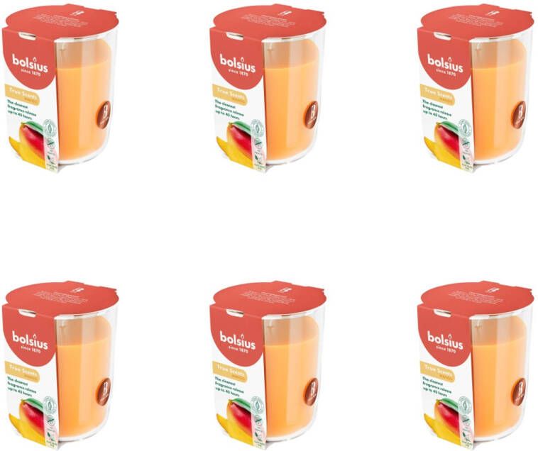 Bolsius True Scents Geurglas 97 85 Mango 6 Verpakkingen