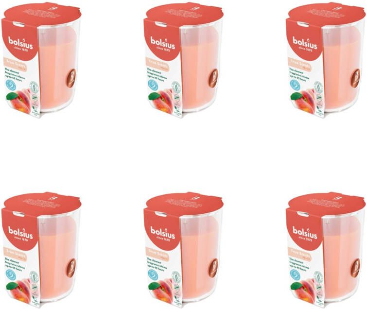 Bolsius True Scents Geurglas 97 85 Peach 6 Verpakkingen