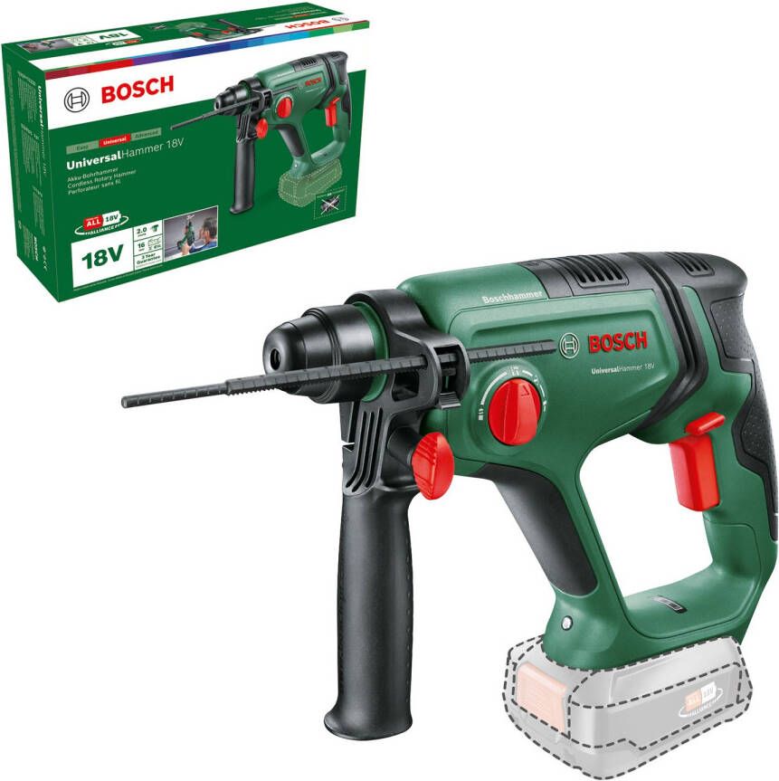 Bosch UniversalHammer Accu boorhamer Zonder 18V accu en lader - Foto 2