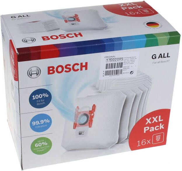 Bosch Stofzuigerzak Type G All Xxl Pack 16 Stuks 17002095 - Foto 4