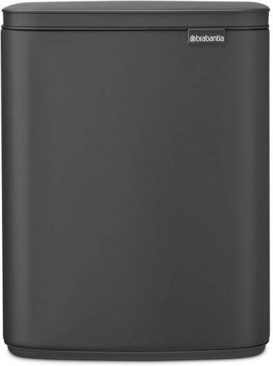 Brabantia Afvalemmer 12l Bo Staal Mineral Infinite Grey