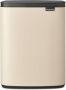 Brabantia Afvalemmer 12l Bo Staal Soft Beige - Thumbnail 2