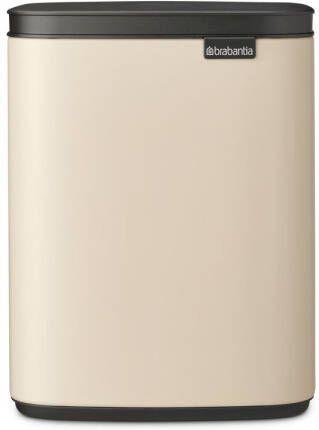 Brabantia Afvalemmer 7l Bo Staal Soft Beige