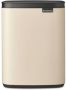 Brabantia Afvalemmer 7l Bo Staal Soft Beige - Thumbnail 3