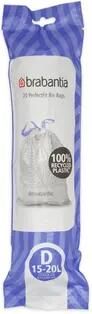 Brabantia PerfectFit Afvalzak met trekbandsluiting 15 20 l Code D 20 stuks - Foto 4