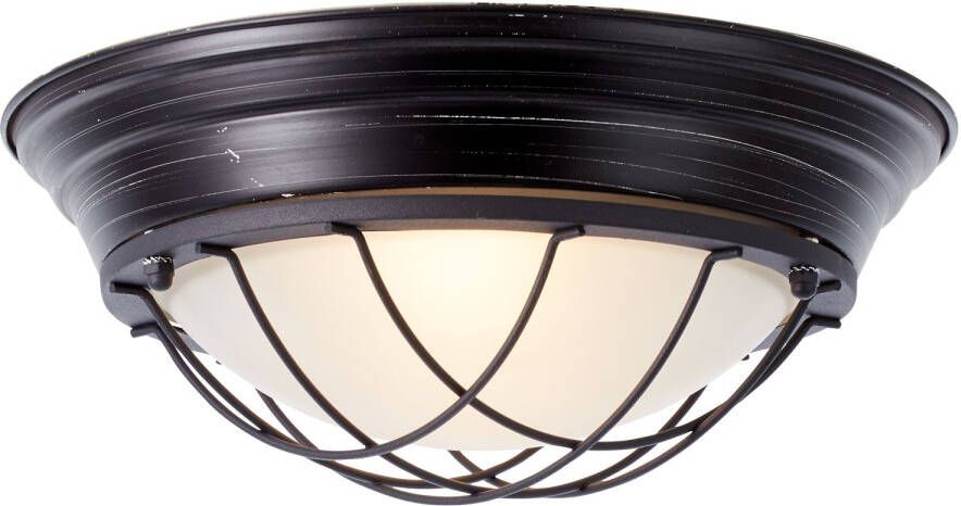 Brilliant Plafondlamp Typhoon 2 Zwart ⌀35cm 2xe27