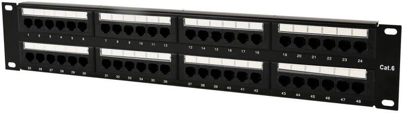 CableXpert Cat6 48-poorts Patchpanel Met Kabelorganizer