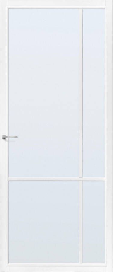 CanDo Capital Binnendeur Lincoln Wit Blank Glas Opdek Links 93x201 5 Cm