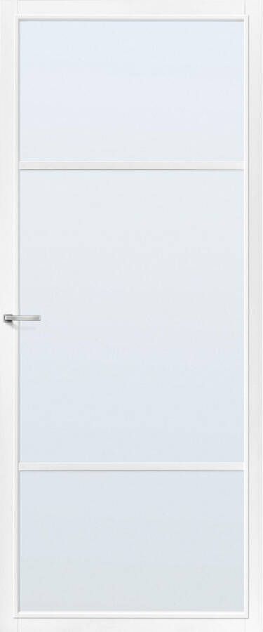 CanDo Capital Binnendeur Nashville Wit Blank Glas Opdek Links 78x211 5 Cm