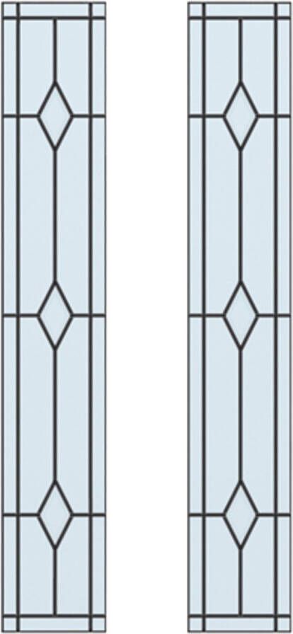 CanDo Glas In Lood Traditional Briljant Muiden 211 5 X 93cm 2 Stuks