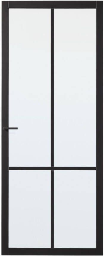 CanDo Industrial Binnendeur Doncaster Blank Glas Opdek Links 88x231 5 Cm