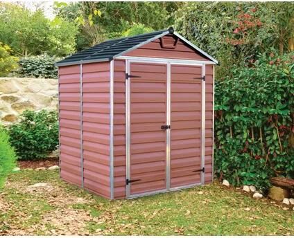 Canopia Skylight Tuinhuis Tuinschuur Ultra Duurzaam Polycarbonaat Bruin -154X185X217 cm
