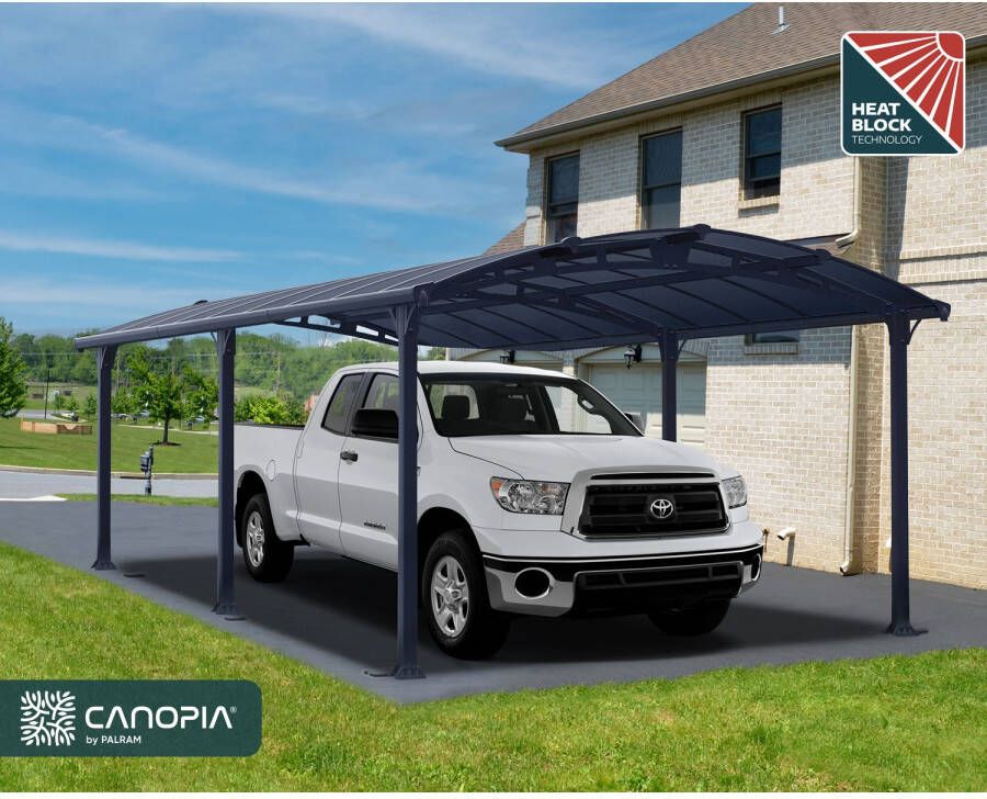 Canopia Arcadia Carport Overkapping Aluminium Hoge kwaliteit Eenvoudige installatie 3.6X6.5 m