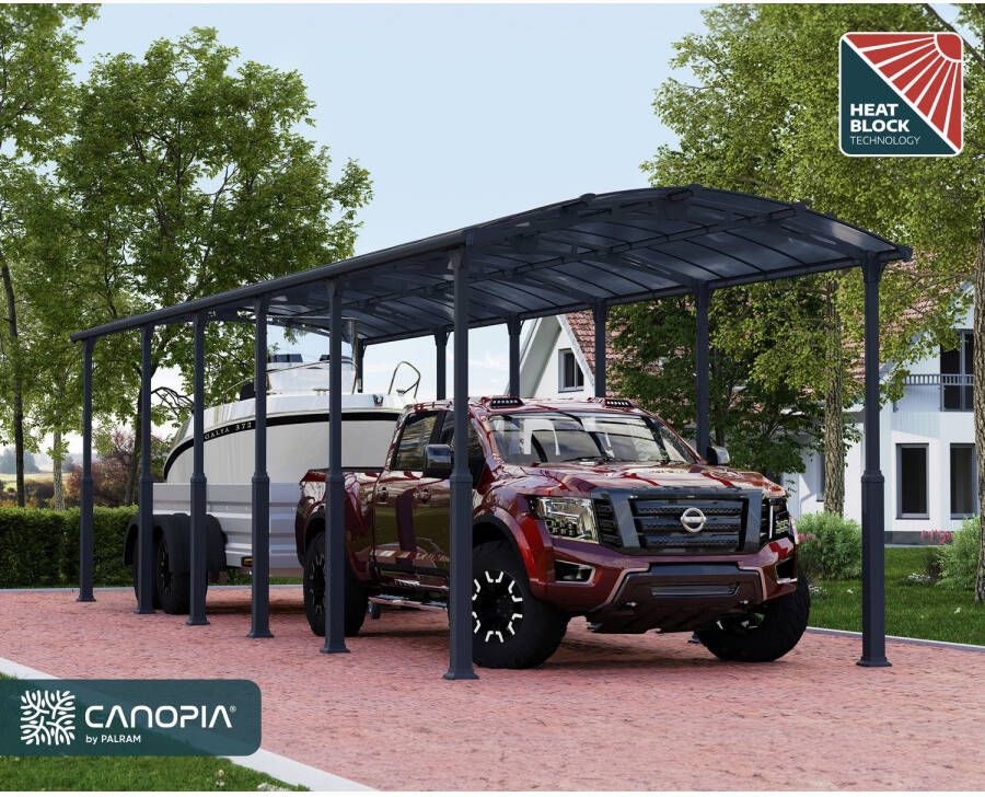 Canopia Palram | Carport Camper Alpine Grijs 1290x359x307cm