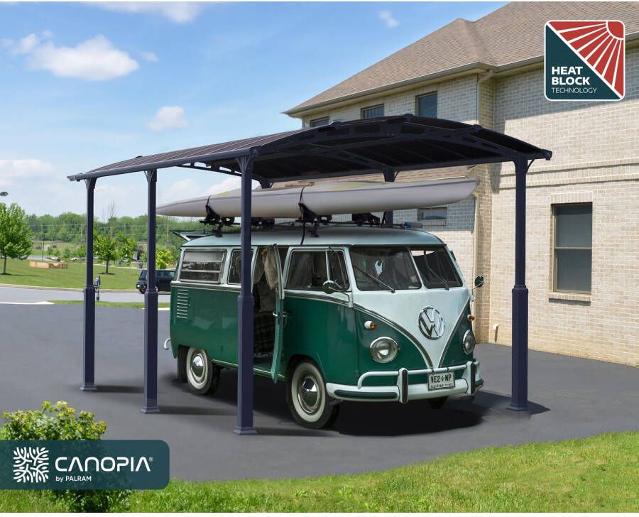 Canopia Palram | Carport Camper Alpine Grijs 650x360x307cm