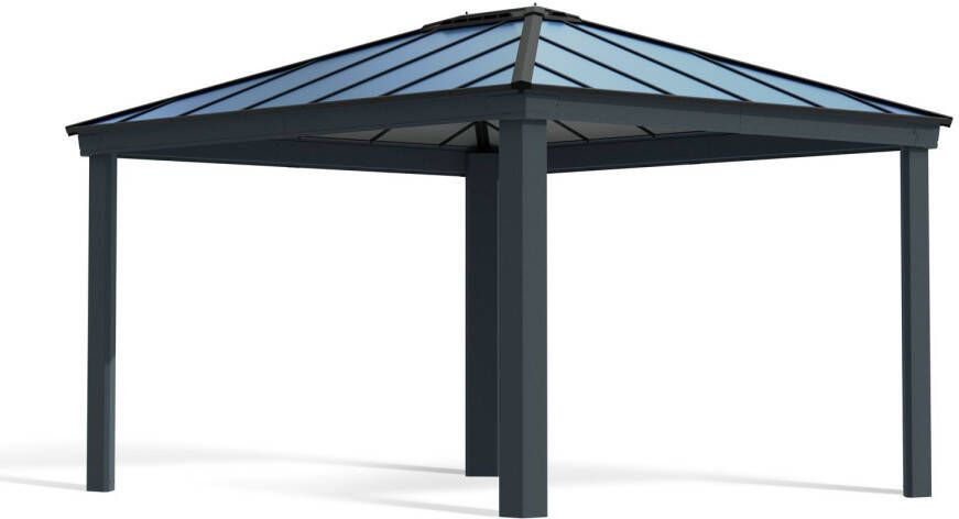 Canopia Dallas Pergola Tuinpaviljoen Aluminium Zeer kwalitatief Eenvoudige installatie Donker grijs 3.6X4.3 m