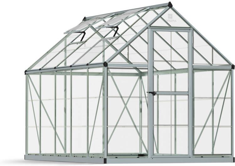 Canopia Harmony Tuinkas Kweekkas Broeikas Polycarbonaat Hoge Kwaliteit Eenvoudige installatie Zilver 306X185X208 cm