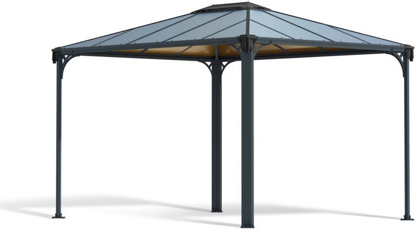 Canopia Martinique Pergola Tuinpaviljoen Aluminium Zeer kwalitatief Eenvoudige installatie Donker grijs 3X3.6 m