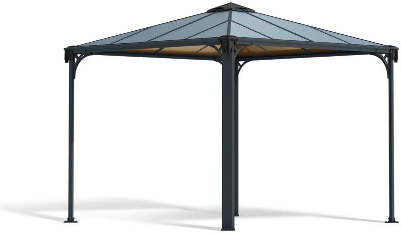 Canopia Palermo Pergola Tuinpaviljoen Aluminium Zeer kwalitatief Eenvoudige installatie Donker grijs 3X3 m