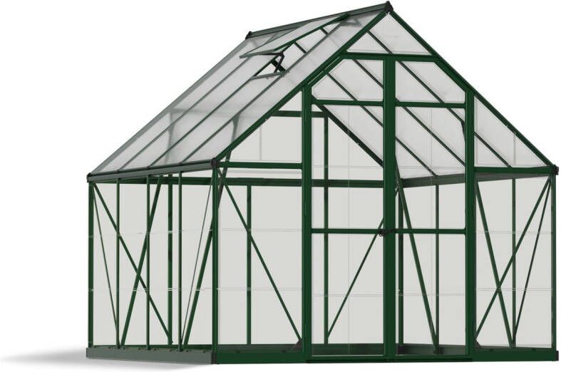 Canopia Balance Hybride Tuinkas Kweekkas Broeikas Polycarbonaat Hoge Kwaliteit Eenvoudige installatie Groen 247X244X229 cm