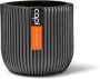 Capi Europe Bloempot bol Groove Anthracite & Ivory 17x15 Antraciet Opening Ø15.4 Bloempot voor binnen 5 jaar garantie BGVZ133 - Thumbnail 2