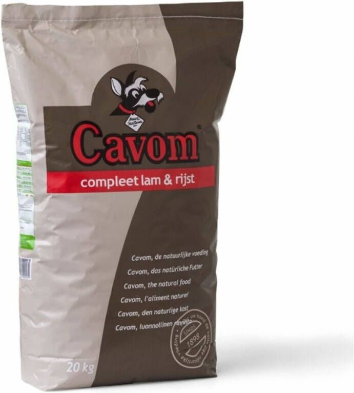 Cavom Compleet Hondenvoer Lam Rijst 20 kg