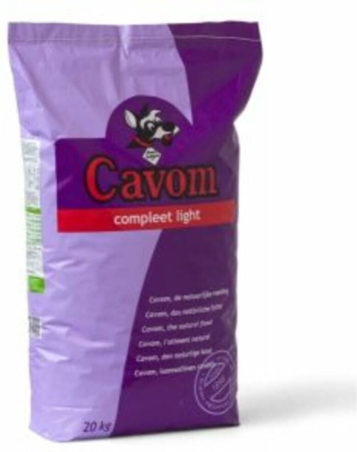 Cavom Compleet Light Hondenvoer Rund 20 kg