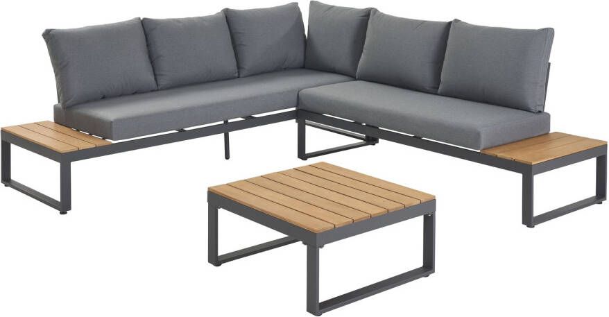 Central Park 3-delige Hoekbank Loungeset Scaelea Fsc Hout 5 Personen 223x224cm