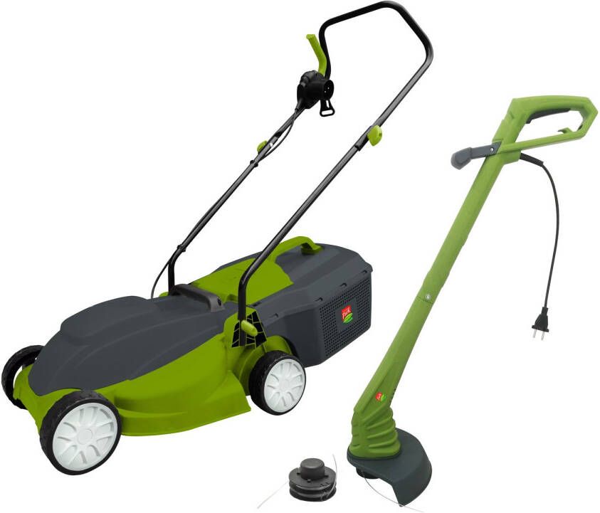 Central Park Elektrische Grasmaaier Tp 32cm Maaibreedte 1300w – Incl. 25l Grasopvangzak + Grastrimmer 22cm 250w