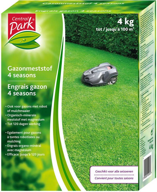 Central Park Gazonmeststof 4-seasons 4kg