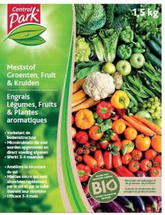 Central Park Meststof Groenten Fruit & Kruiden Organisch 1 5 Kg