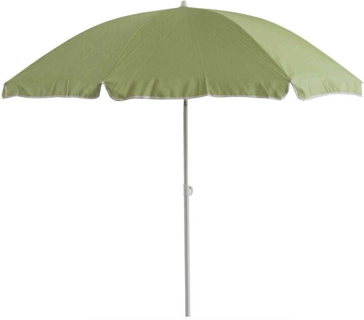 Central Park Strandparasol Staal Olijfgroen 2m