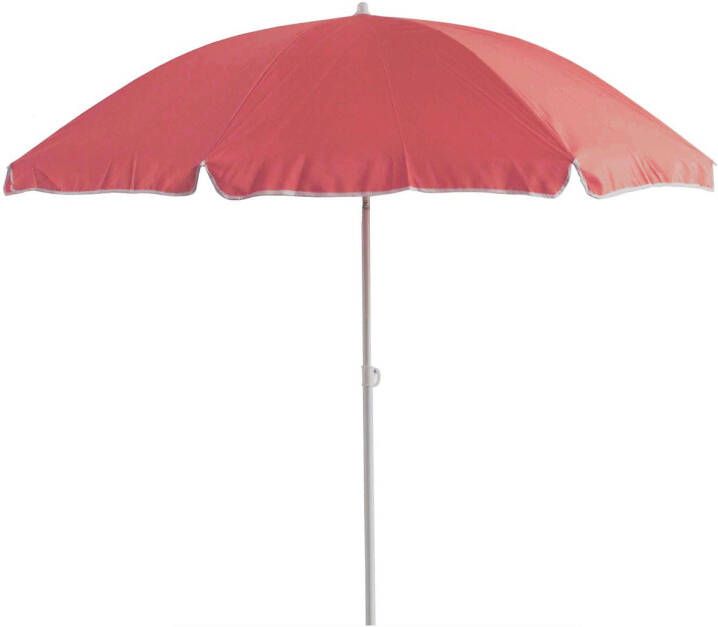 Central Park Strandparasol Staal Rood 2m