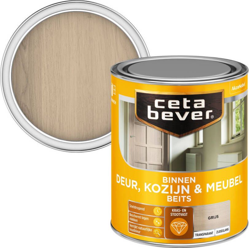 Cetabever Binnenbeits Transparant Deur & Kozijn Grijs 750ml