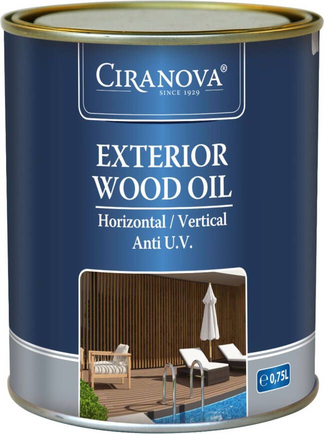 Ciranova Exterior Wood Oil Medium Houtolie 750 Ml