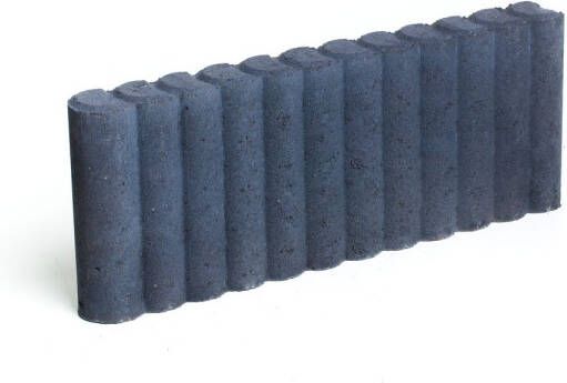 Cobo Garden Palissade Beton Rond Zwart 50x20x6cm