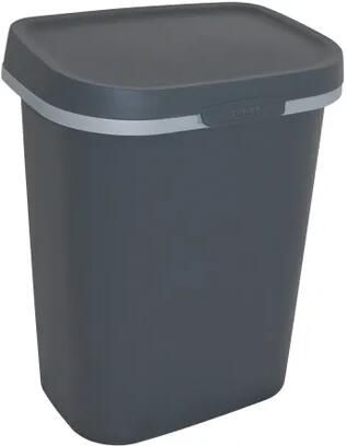 Curver Vuilnisbak Mistral Flat Recycled Pvc Antraciet 10l - Foto 2