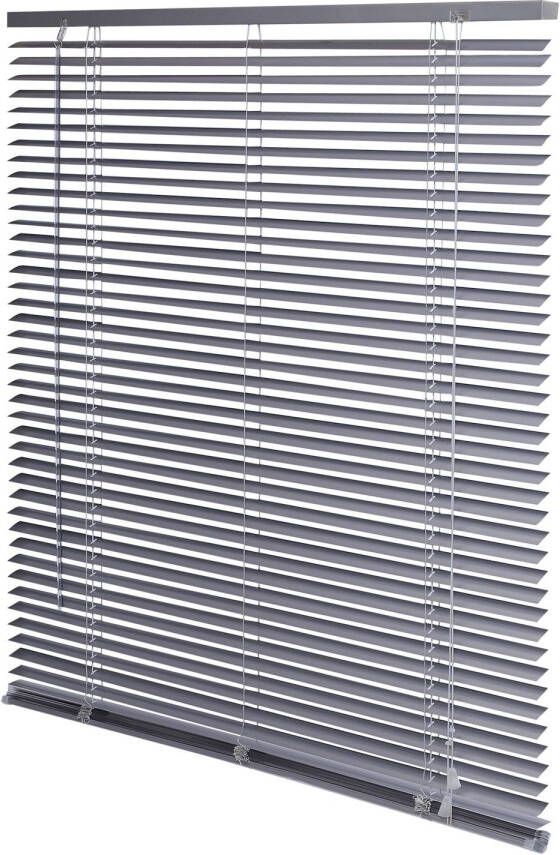 DecoMode Dm Jaloezie Unicolor Zilver Aluminium 25mm 60x130cm