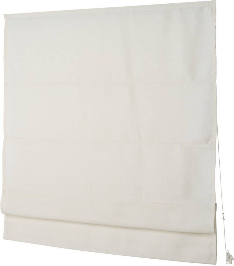 DecoMode Dm Vouwgordijn Semi-transparant Unicolor View Off-white 100x180cm