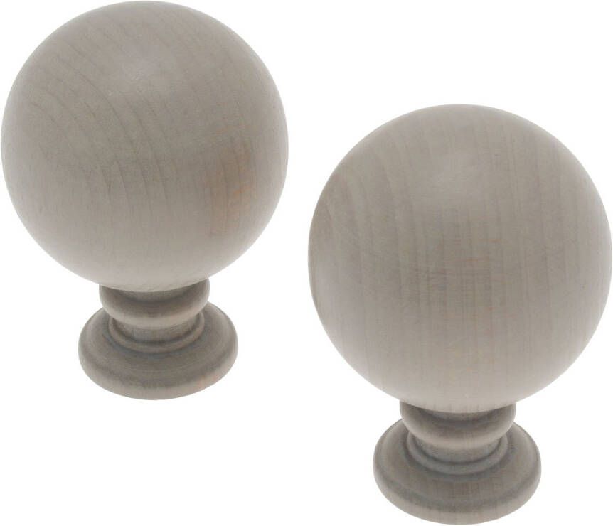 Decomode Gordijnknop Bulb Taupe 2 Stuks