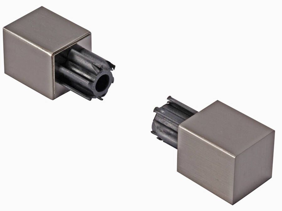 Decomode Gordijnknop Cube Rvs 20mm 2 Stuks