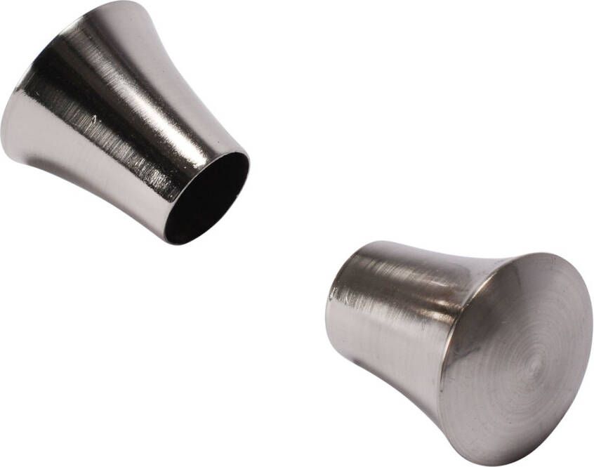 Decomode Gordijnknop Saxo Rvs 20mm 2 Stuks