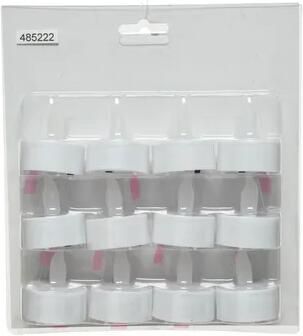 DECORIS SEASON DECORATIONS Decoris Led Theelicht Flame 4 6cm Set Van 12