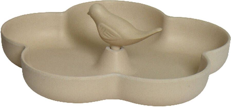 Decoris Vogelbad Bamboe Beige Drinkschaal 23 Cm