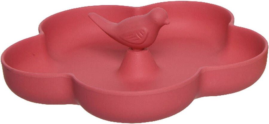 Decoris Vogelbad Roze Bamboe 23 Cm Drinkschaal