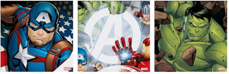 Disney | Canvas Set Van 3 | Marvel Avengers 3x 30x30cm