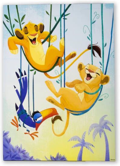 Disney De Leeuwenkoning | Simba & Nala Canvas 70x50 Cm