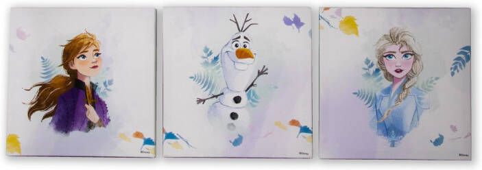 Disney Frozen 2 | Canvas Set Van 3 3x 30x30cm